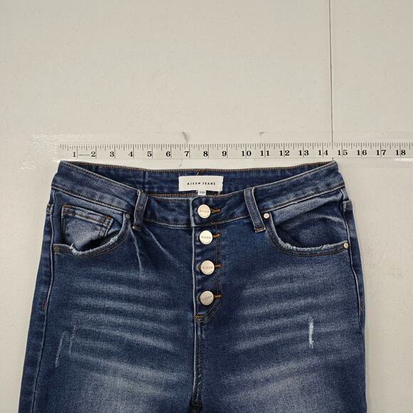 Risen Blue Flare Jeans - Picture 5 of 12